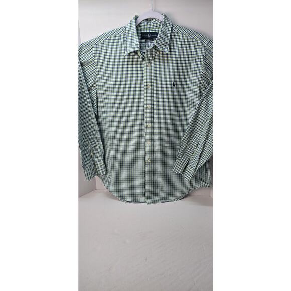 Ralph Lauren Men's Shirt Large‎ Classic Fit Blue Pony - Picture 1 of 7